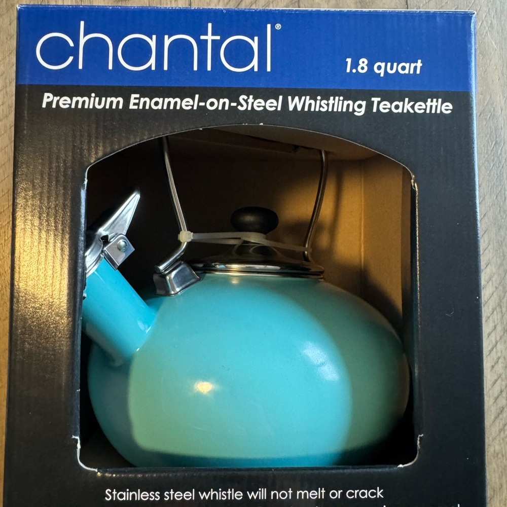 Chantal 1.8 qt Teal Teakettle